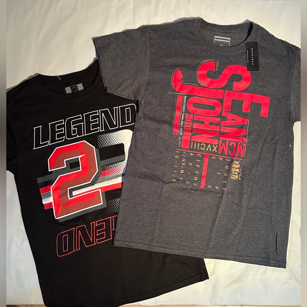 New 2 -T’s Sean John and Hustle Sz M &